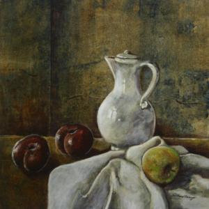 Still Life with Fruit & Pitcher